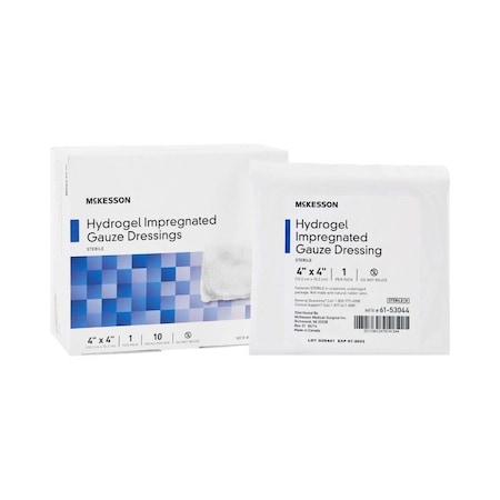 Mckesson Hydrogel Gauze Dressing, 4 x 4 Inch, 40PK 61-53044